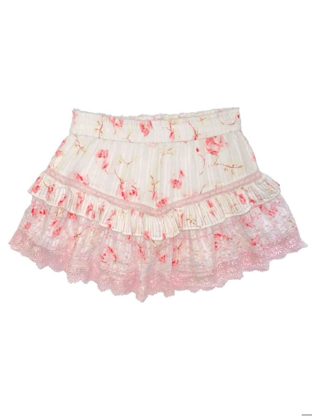 Floral Loveshackfancy Mini Skirt XS